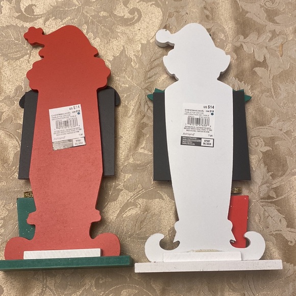 Ashland wooden Santa Claus and Elf - Picture 2 of 3